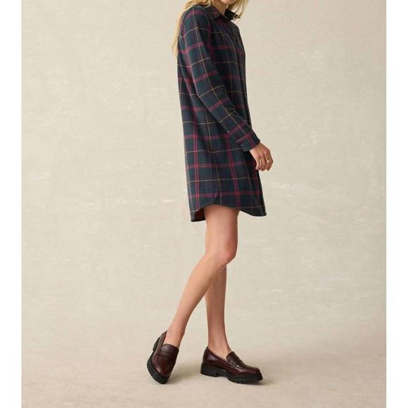 NEW FAHERTY legend sweater dress in outer limits plaid - Picture 3 of 5
